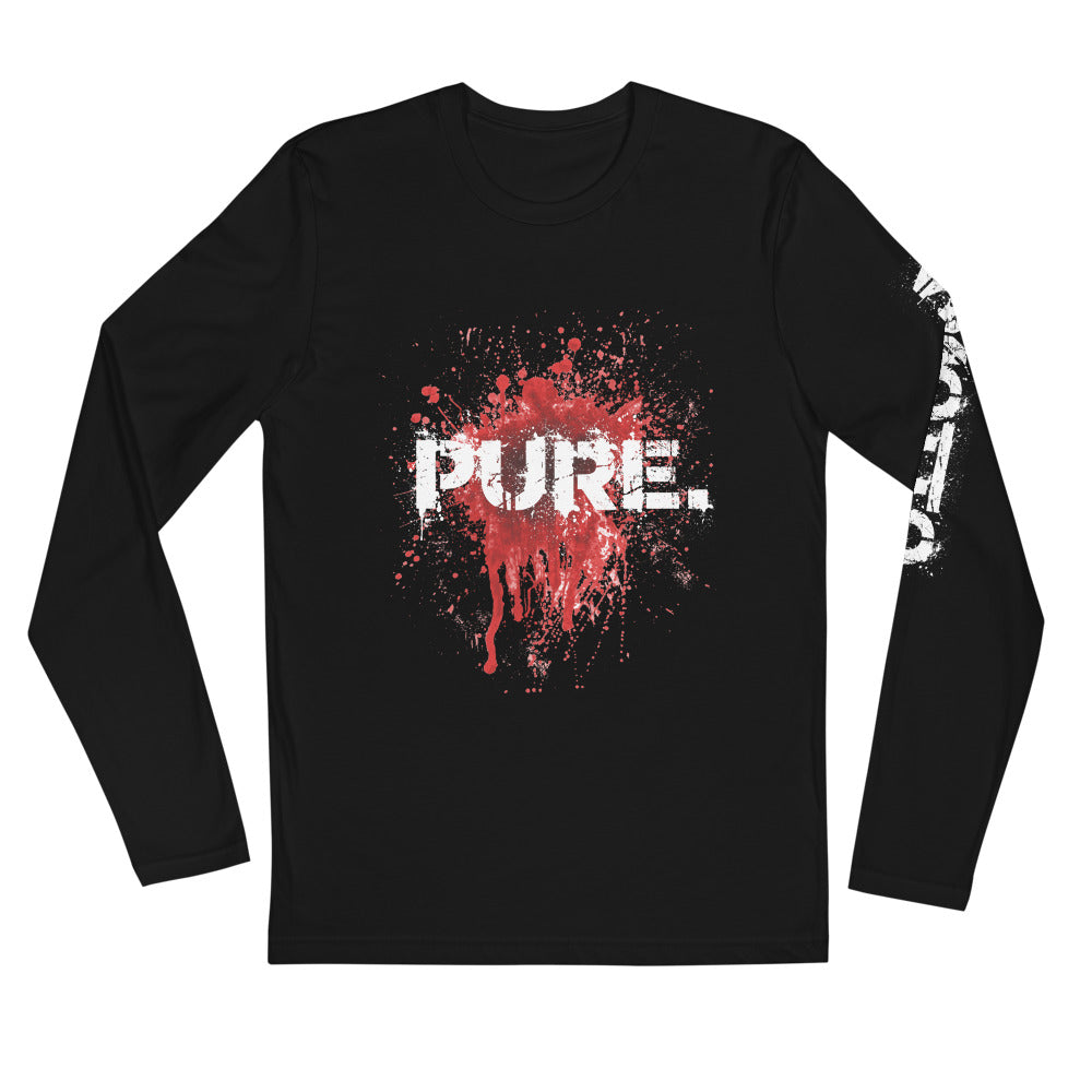 Long Sleeve Fitted Crew Pure Love