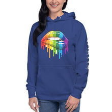 Load image into Gallery viewer, Unisex Hoodie Rainbow Lips
