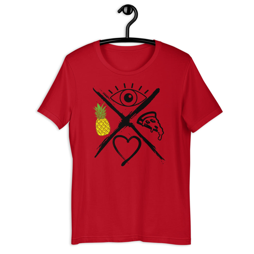Short-sleeve unisex t-shirt Pineapple ZaZa